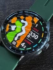 TAG HEUER CONNECTED E4 42mm Leather Strap SBR8010.BC6608 Golf Edition Straps