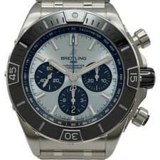 BREITLING Super Chronomat B01 44 PB0136 Blue Stainless Steel Automatic #OK600