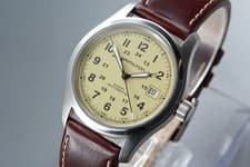 HAMILTON Khaki Field H704450 Warm Ivory Automatic Date Men's Watch [ Band Wear ]