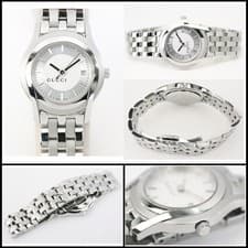 Gucci G Class 5500L Ladies Watch Silver Dial Quartz Used