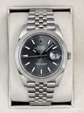 2024 Rolex Datejust 41mm 126300 Stainless Steel Jubilee Rhodium Dial
