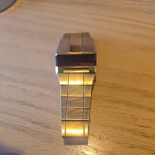 1976 Bulova Computron N 6 LED Yellow Gold Filled Quartz Wristwatch with original