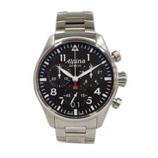 Alpina StarTimer Chronograph Quartz AL-372B4S6B Used Rank A From Japan