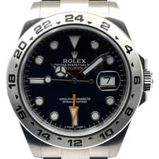 ROLEX Explorer2 Random Serial 216570 Black Stainless Steel Automatic #OK460
