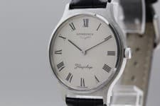 Overhauled【N MINT】Vintage Longines L847.3 Silver Roman Hand Winding Men's Watch