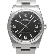 ROLEX Oyster Perpetual 116000 Black Men's Used Watch #32331