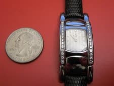EBEL FULL DIAMOND CASE AND DIAL SOLID STEEL 19MM MINI BELUGA