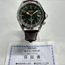 Seiko Prospex Alpinist Automatic Watch 6R35-00E0 Green Dial 40.5mm