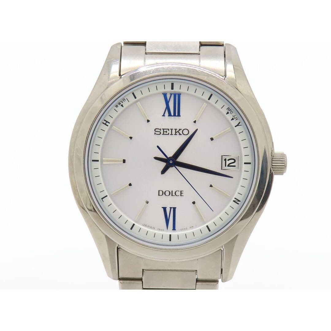 Seiko Dolore & Exceline Titanium Radio Solar Men's Watch Used From Japan