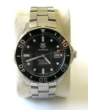 Tag Heuer 42mm Men's Aquaracer Automatic Calibre 5 Black Dial Watch! WAN2110!