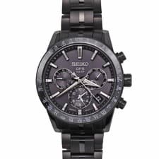 SEIKO ASTRON SBXC037 Solar GPS Black Dial Titanium Bracelet Men's Watch