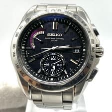 Seiko Radio-Controlled Solar Brightz 8B54-0AA0 Black Working