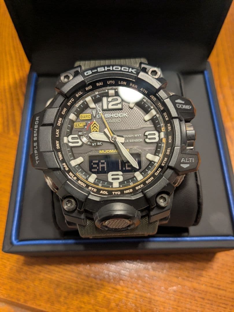 Casio GWG1000 1A3JF Mud Master G Shock Wristwatch Timepiece Authentic Solar