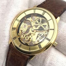 [Working] Jean d'Eve Full Skeleton Hand-Wound Men's Watch From Japan