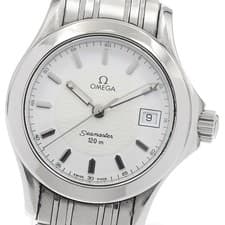 OMEGA 2581.21 Seamaster 120 Date Quartz Ladies Watch From Japan G0419