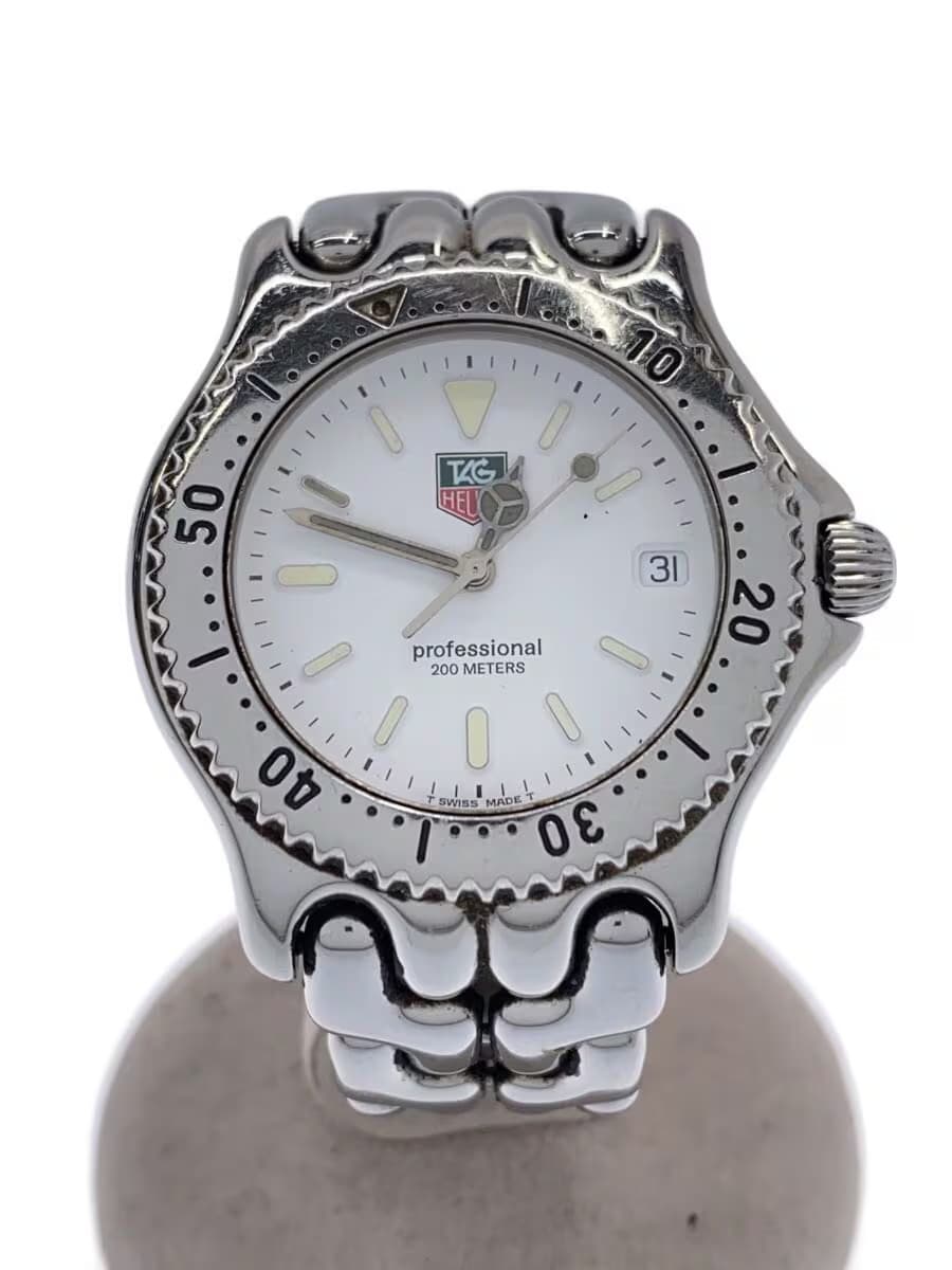 TAGHeuer Quartz Watch Analog WHT SLV S90.806
