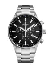 ADRIATICA Men Quartz Casual Watch Classic Dress Black Dial Waterproof Swiss Chro