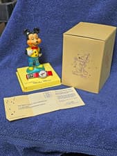Vintage 1958 Ingersoll Mickey Watch New Old Stock MINT in box with papers RUNS!!