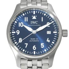 IWC Pilot Watch Mark XX IW328204 Blue Men's Automatic Stainless Steel #W1529