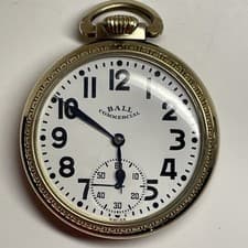 Ball Commercial Swiss BXC 435 16s 10K RG 17J Lever Set 51mm c.1950-1960