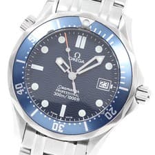 OMEGA Seamaster300 2561.80 Date Navy Dial Quartz Boy's Watch_942675