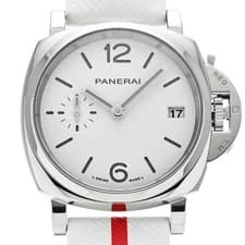 PANERAI Luminor Due Luna Rossa PAM01306 Men's White Stainless Steel #W1595
