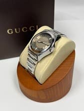 Gucci Pantheon Men's Quartz Watch Silver Date Unisex 40mm Used