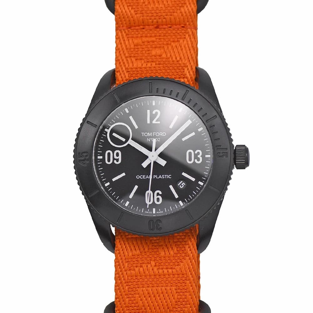 TOM FORD N.002 Sports Automatic Men's Self-winding Orange TFT002035 Unused