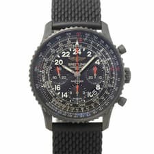 BREITLING Navitimer Cosmonaute MB0210 Chronograph Black Dial Mens 90318357