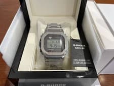 CASIO G-SHOCK MRG-B5000D-1JR MR-G Full Metal Titanium Silver Solar Bluetooth NEW