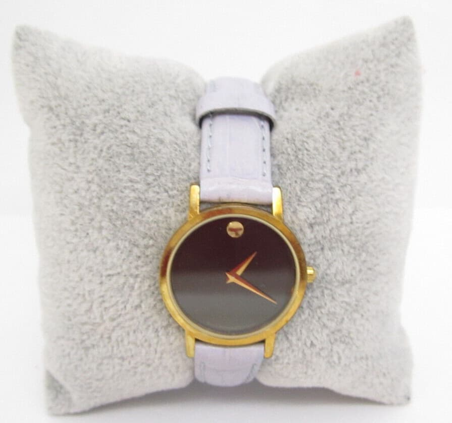 Vtg Movado Swiss Museum Women Quartz Analog 26mm Dial Causal Round Watch (G29)