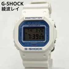 Casio G-SHOCK DW5600VT Rei Ayanami Digital Watch White Authentic Rare