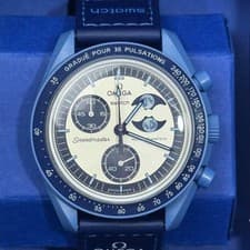 [MOONPHASE] Omega x Swatch Speedmaster Moonswatch Blue SO33N700