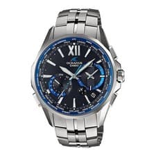 CASIO OCEANUS Manta OCW-S3400-1AJF Analog Men's Watch Black Blue Silver Tough