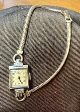 Rare Vintage Art Deco Blancpain Ladies Watch 14K White Gold Diamonds Works Lot B