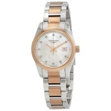 Longines Conquest Classic Quartz Diamond White MOP Dial Ladies Watch L22863877