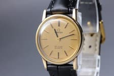 [Near Mint] Vintage OMEGA De Ville Ref.591.012 Cal.591 Gold Dial Ladies Watch