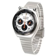 CITIZEN Men's Watch AN3660-81A Record Label Tsuno Chrono Silver Used 42mm