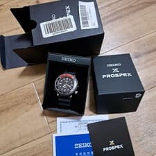 Seiko PROSPEX Solar Diver's Watch STBR009 Used 200m Black/Red From Japan