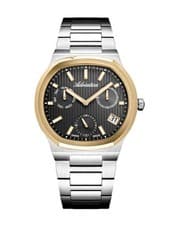 ADRIATICA Men Quartz Casual Watch Classic Dress Black Dial Waterproof Swiss