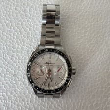 ALPINA WATCH AL - 860x5AQ6 45MM AUTOMATIC SILVER DIAL RARE