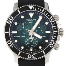 Tissot Seastar 1000 Quartz Watch 45.5mm Green Dial Waterproof Used