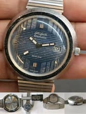 VINTAGE GUB GLASHUTTE SPEZIMATIC 26J AUTOMATIC GERMANY MEN'S WORKING CONDITION