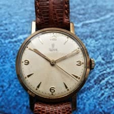 Vintage 9k Solid Gold Tudor Hand-Winding Men's Watch 9ct