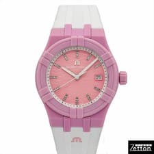 Maurice Lacroix Icon Tide Watch Pink 40mm Ocean Bound Plastic