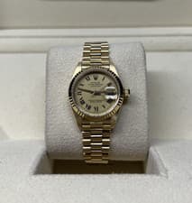 Rolex Datejust Roman Champagne Dial Fluted Bezel 18kt gold 69178 watch only