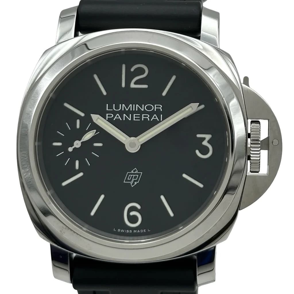 PANERAI Luminor Logo 44mm PAM01084 Black Stainless Steel Manual Winding #OK1072
