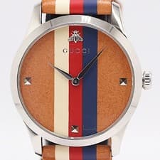 Gucci G Timeless 17967076 Men's Quartz Working Luxury Dress Watch Authentic Rare