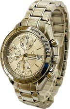 Omega Speedmaster Date 3513.30 Silver Dial Automatic Mens Watch Excellent A6515
