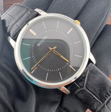 BULOVA Classic Ultra Slim Mens Watch 2025 Quartz Analog 98A167 Black